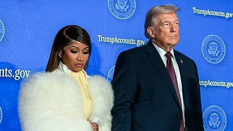 President Donald Trump delivers remarks on Trump Accounts at the Andrew W. Mellon Auditorium in Washington, D.C., Wednesday, January 28, 2026. 