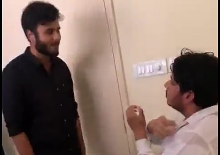 Screenshot from the viral video