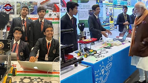 Innovative Students From Patna's Radiant International School Meet PM Modi, 'Agrogenius' & 'Juno Mark 2' Showcased In New Delhi