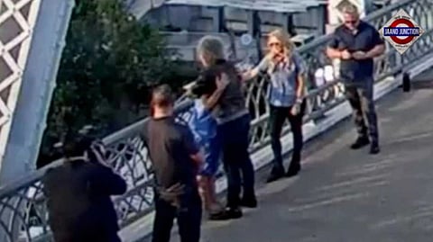 Singer Jon Bon Jovi stops woman from jumping off a bridge