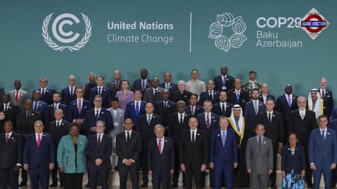 Delegates at the COP29 U.N. Climate Summit on November 12, 2024, in Baku, Azerbaijan