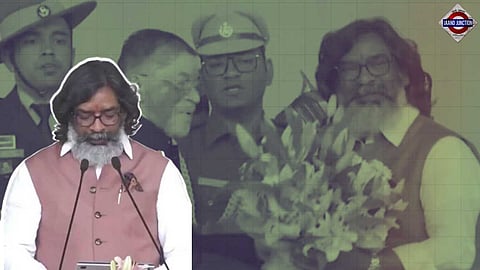 Hemant Soren took the oath as Jharkhand Chief Minister in a fourth time in a row.