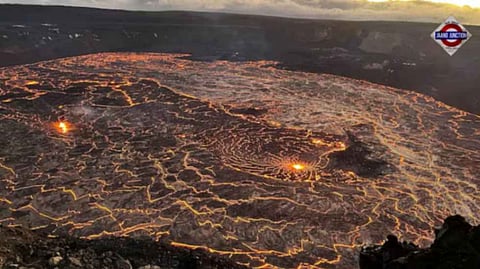 Glowing lava fountains rise from stunning Kilauea eruption