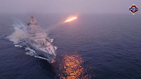 PM Modi Commissions Three Made-In-India Frontline Naval Ships INS Surat, INS Nilgiri and INS Vaghsheer