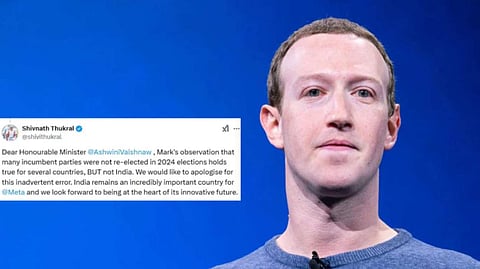 Meta apology: Meta apologises for Mark Zuckerberg's 2024 poll loss remark