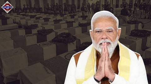 PM Modi pays tribute to 40 CRPF personnel killed in 2019.