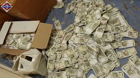 Police raid rented house based on tip-off, find stash of Rs 500 notes.