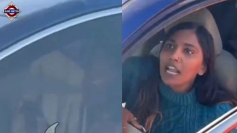 The woman, whose image is captured from a video which has gone viral, insulted a Black woman by hurling a racial slur at her.