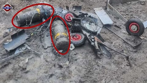 Army releases photos of Pakistani drone debris after neutralizing threat over Amritsar.
