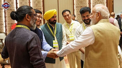 PM Narendra Modi at the Niti Aayog meeting