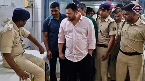 Truck rams Tejashwi Yadav's convoy as he stops for tea, he escapes; 3 cops injured