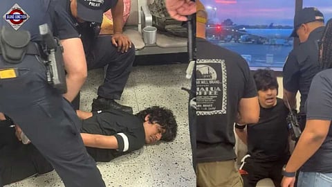 Indian student handcuffed, deported.