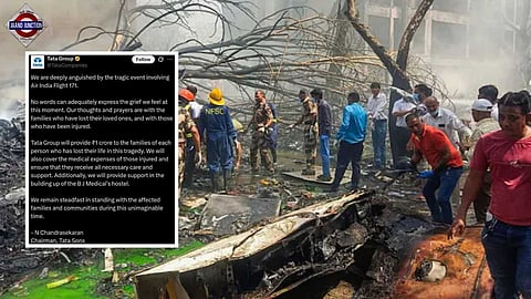 Tata Group Announces Rs 1 Crore To Kin Of Each Air India Ahmedabad Plane Crash Victim.