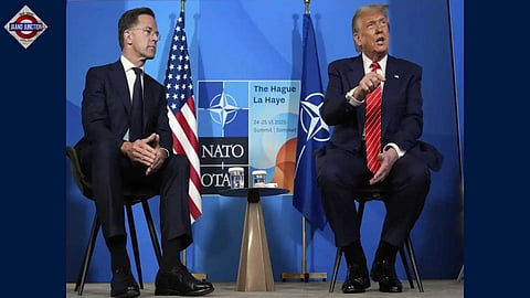 NATO Secretary-General Mark Rutte and US President Donald Trump.