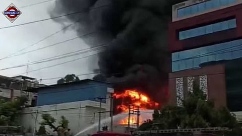 A fire broke out at a private firm in Noida Sector 2