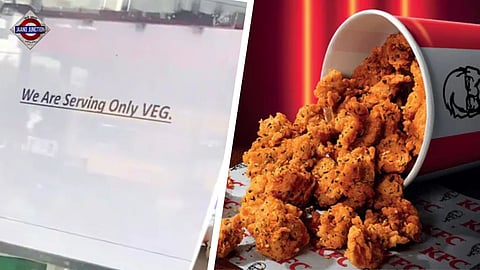 KFC outlet in Ghaziabad stops serving chicken during Sawan following protests by Hindu outfit.
