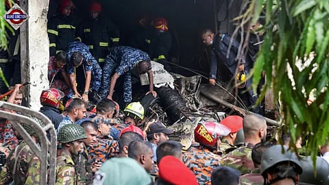 19 dead as Bangladesh Air Force jet crashes into Dhaka school.