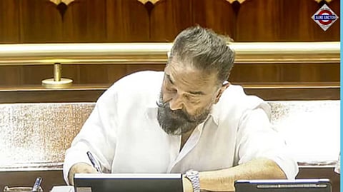Kamal Haasan makes Parliament debut, takes oath in Tamil as Rajya Sabha MP