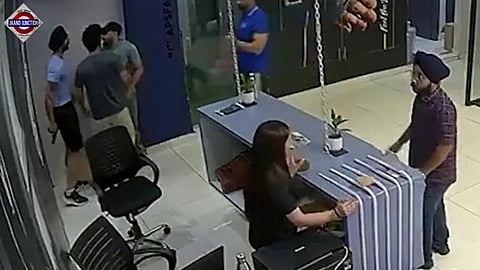 Incident on July 28 caught on CCTV showing singer pulling out pistol