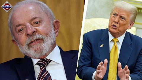 Brazilian President Luiz Inacio Lula da Silva and US President Donald Trump