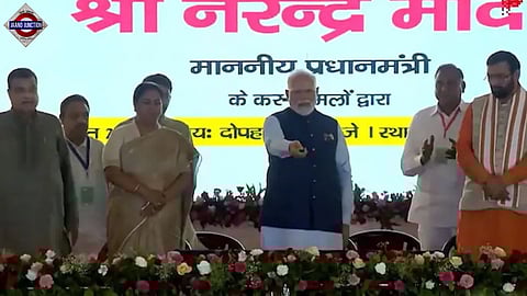 PM Modi inaugurated the Delhi section of UER-II and Dwarka Expressway from Rohini. 