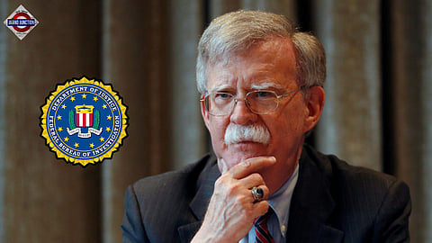 FBI raids Former US national security adviser John Bolton home in Washington DC.