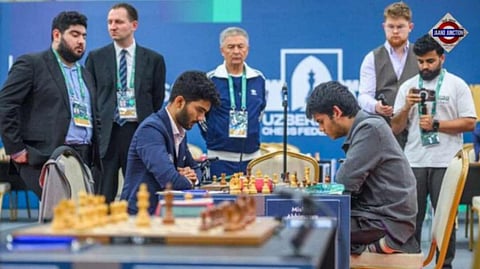 16 Years Old Abhimanyu Mishra Beat World Champion D Gukesh At The FIDE Grand Swiss
