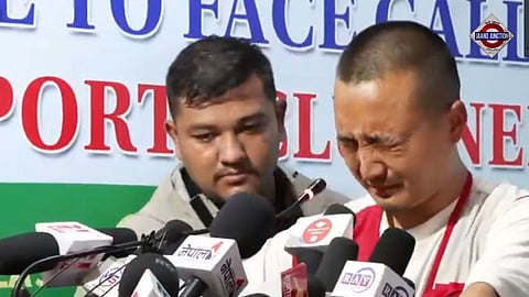 Gen Z Leader Sudan Gurung Breaks Down During Emotional Media Address In Kathmandu