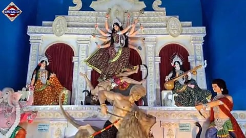 The committee explained that the Trump-shaped demon represents the perceived betrayal by Trump, despite Prime Minister Narendra Modi’s efforts to maintain friendly relations. 