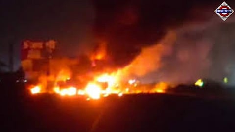 Truck collision causes huge explosion on Jaipur-Ajmer highway