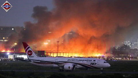 Massive fire at Dhaka airport