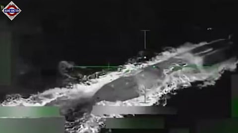 US destroys submarine carrying drugs.