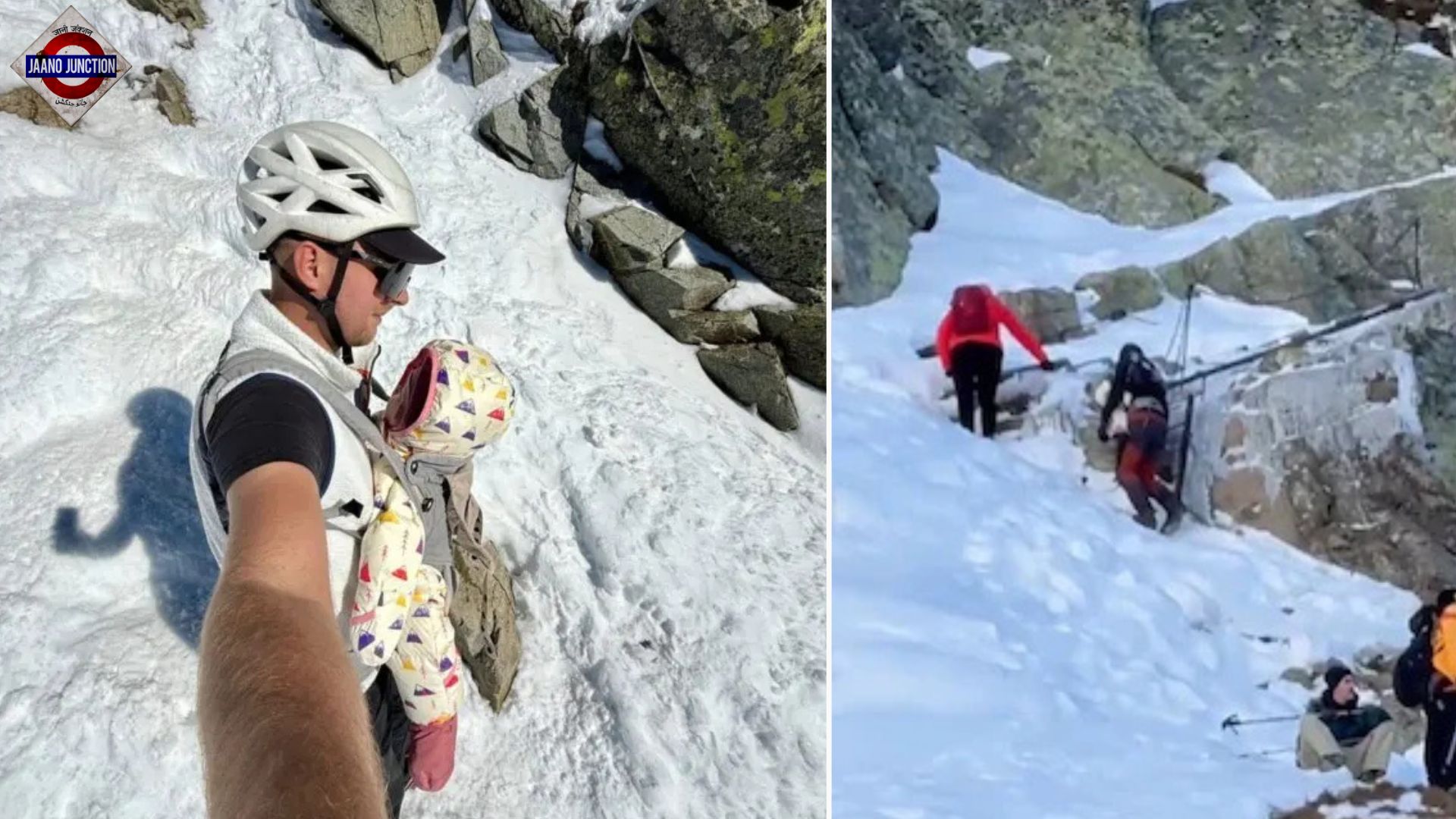 The couple ignored warnings to climb the mountain with their child in deadly weather conditions.