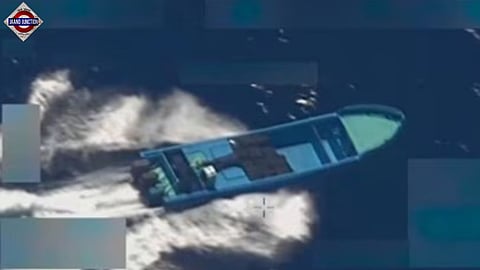 US officials said the strike was carried out in international waters.