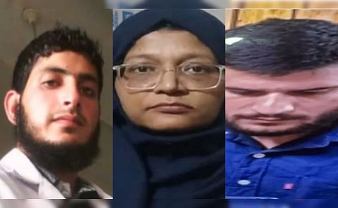 These three doctors are Muzammil Shakeel, Umar Mohammed, and Shaheen Shahid.