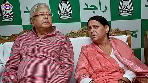 Lalu Yadav with Rabri Devi