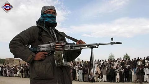 The execution took place in a packed stadium surrounded by tens of thousands of people. 