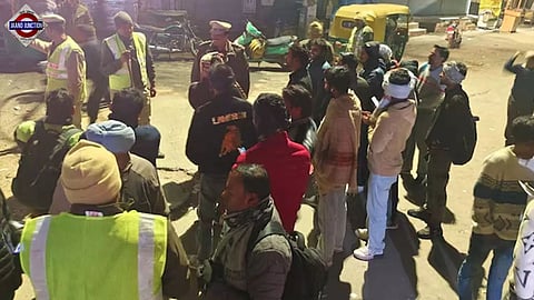 Police teams conducted intensive searches across vulnerable pockets of South East Delhi.