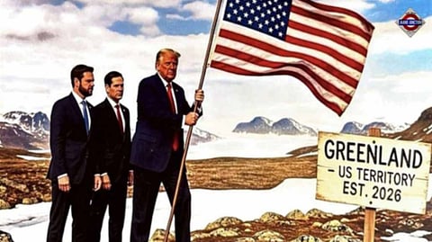 Donald Trump Posts New Map Showing Canada, Venezuela And Greenland As US Territories