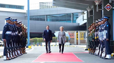 EU Chief Arrives In New Delhi, To Attend Republic Day Parade As Chief Guest