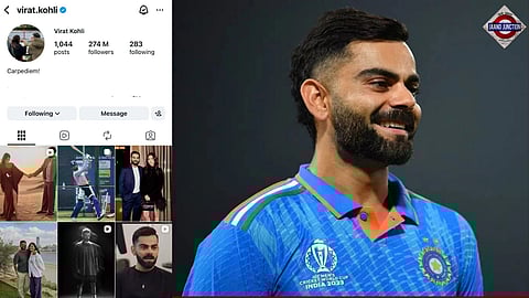 Virat Kohli's Instagram account active again after rumours of deactivation.