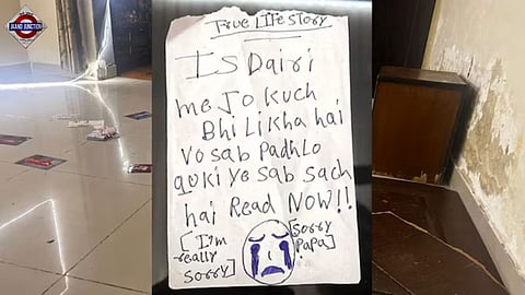 The three sisters jumped off their apartment building and left a suicide note behind.