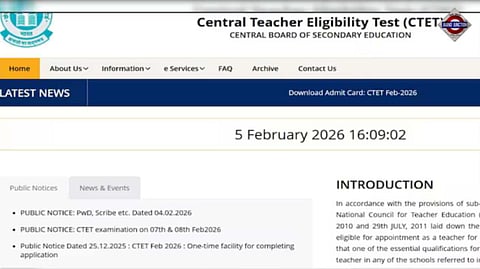 CTET Admit Card 2026 (OUT) LIVE: Download Directly Here; Exam On February 7, 8