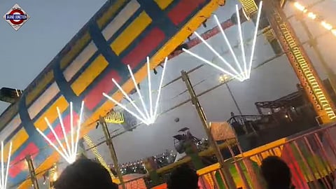 Several injured as swing breaks at Faridabad’s Surajkund fair.