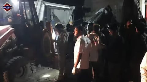 Rescue operations were launched after a building collapsed in Rajasthan's Kota. 