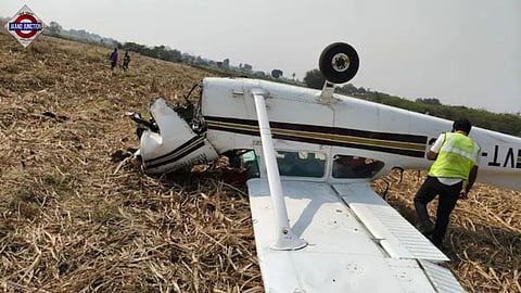 The private aircraft crashed due to a technical glitch.