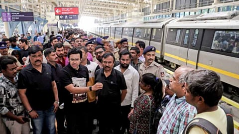 'Arresting Won't Silence Me': Tejasvi Surya Briefly Detained Amid Bengaluru Metro Fare Protest