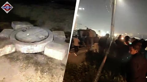 The victim Birju Kumar lost balance and fell into the manhole while returning home. 