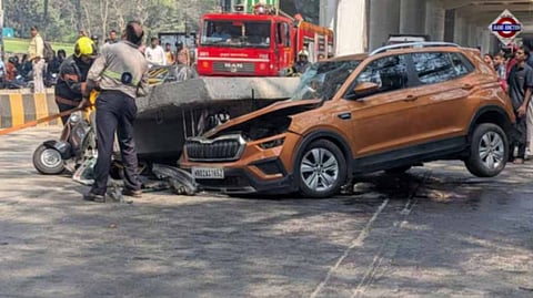 1 killed, 3 injured after part of Mumbai Metro pillar collapses on moving auto
