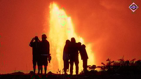 Kilauea volcano erupts with lava fountains non-stop for over 7 hours